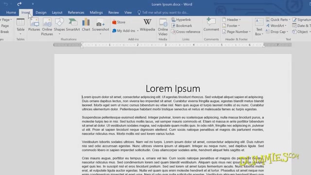 how to format page numbers in word 2016